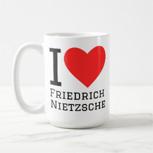 Taza De Café Amo a Friedrich nietzsche