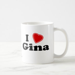 Taza De Café Amo a Gina