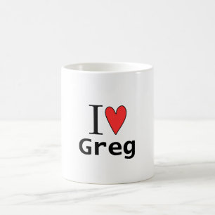 Taza De Café Amo a Greg