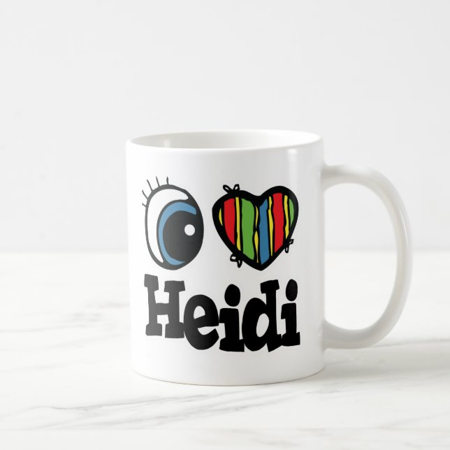 Taza De Café Amo a Heidi (Derecha)