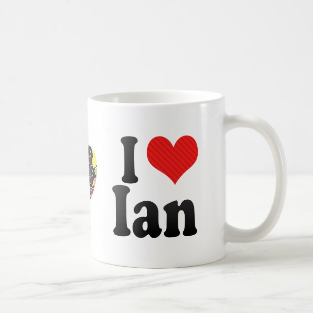 Taza De Café Amo a Ian (Derecha)