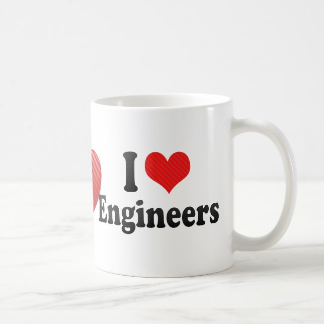 Taza De Café Amo a ingenieros (Derecha)