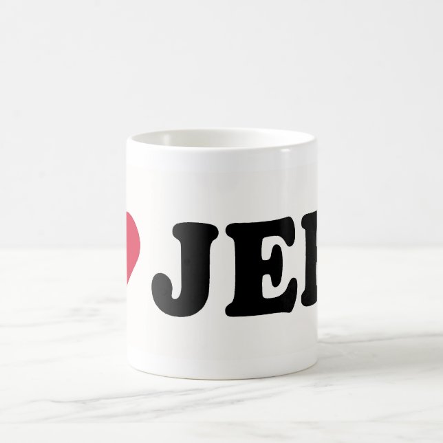 TAZA DE CAFÉ AMO A JEFF (Centro)