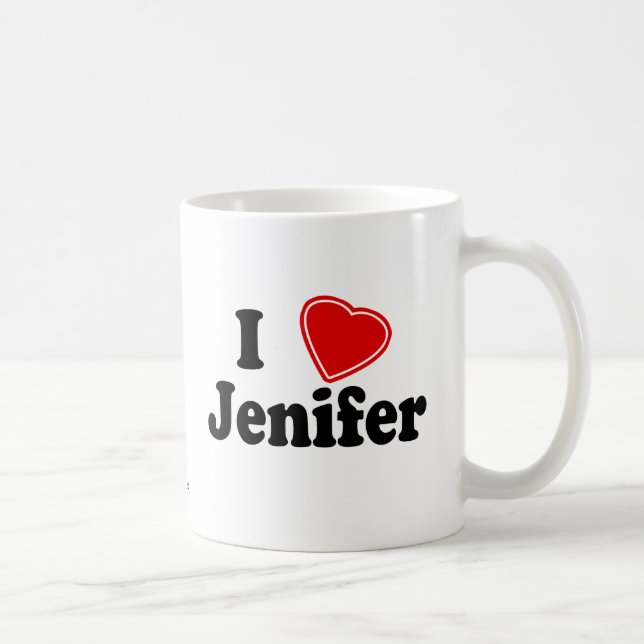 Taza De Café Amo a Jenifer (Derecha)