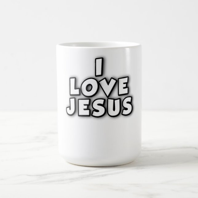 Taza De Café Amo a Jesús (Centro)