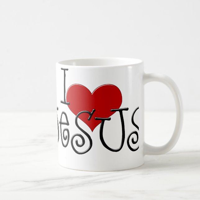 Taza De Café Amo A Jesús (Derecha)