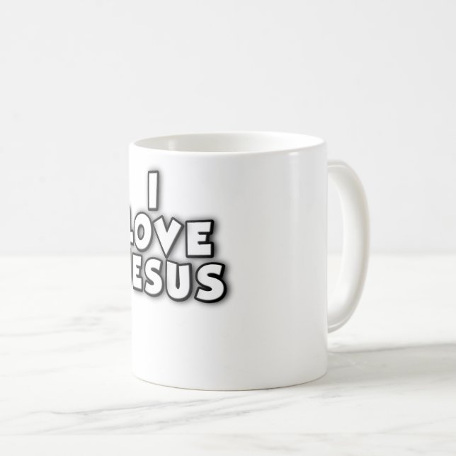 Taza De Café Amo a Jesús (Anverso derecho)