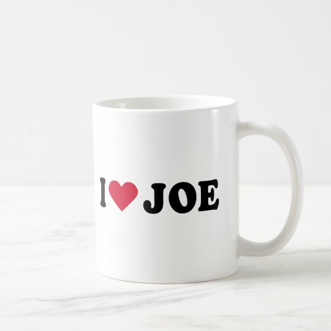 TAZA DE CAFÉ AMO A JOE (Derecha)