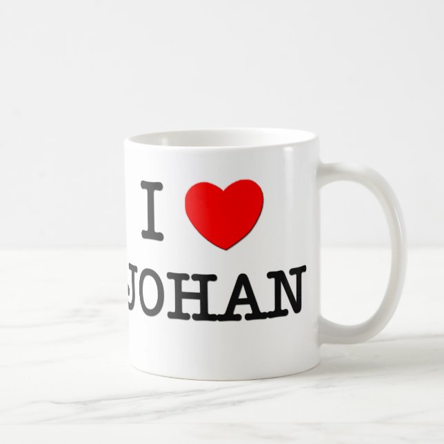 Taza De Café Amo a Johan (Derecha)