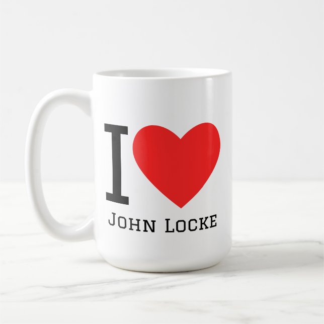 Taza De Café Amo a John Locke  (Izquierda)