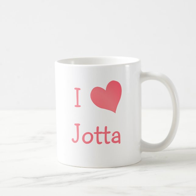 Taza De Café Amo a Jotta (Derecha)