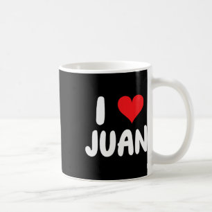 Taza De Café Amo a Juan - Corazón - Nombre 