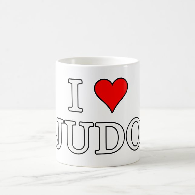 Taza De Café Amo a Judo (Centro)