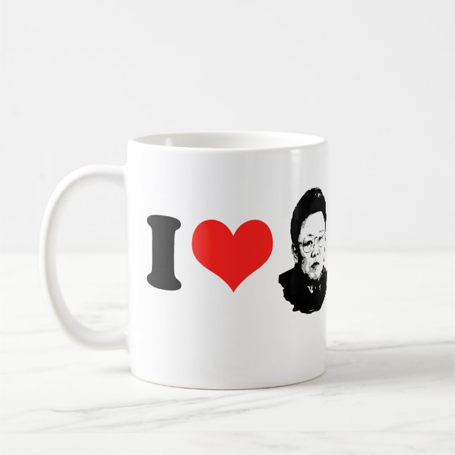 Taza De Café Amo a Kim Jong Il (Izquierda)