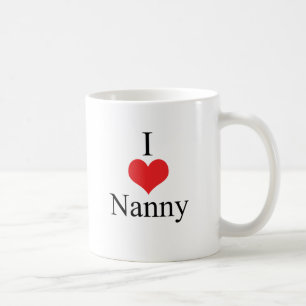 Taza De Café Amo a la niñera (del corazón)