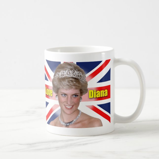 Taza De Café Amo a la princesa Diana (Derecha)