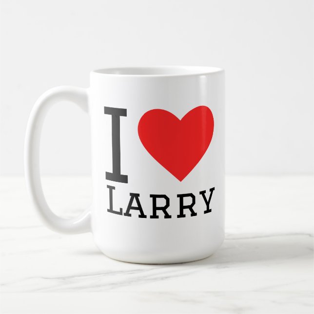 Taza De Café Amo a larry (Izquierda)