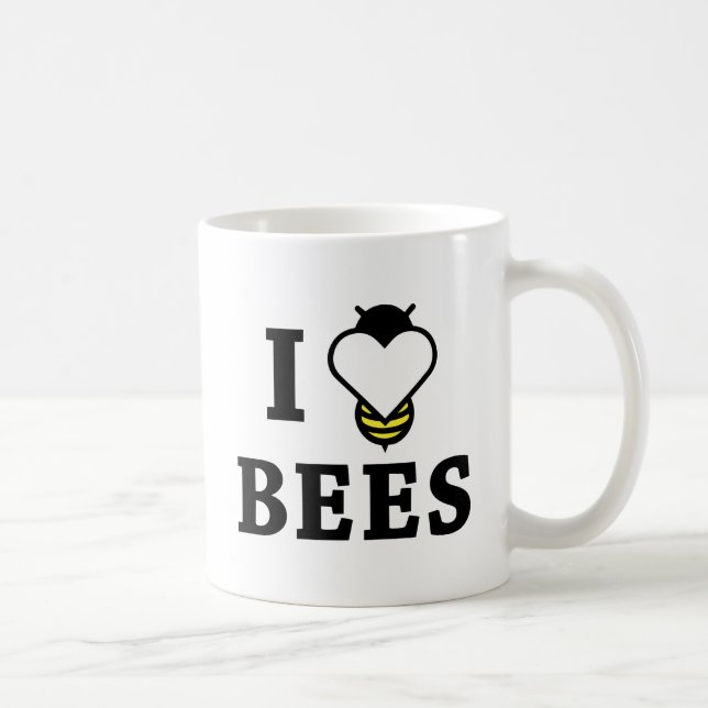 Taza De Café Amo a las Abejas (Derecha)