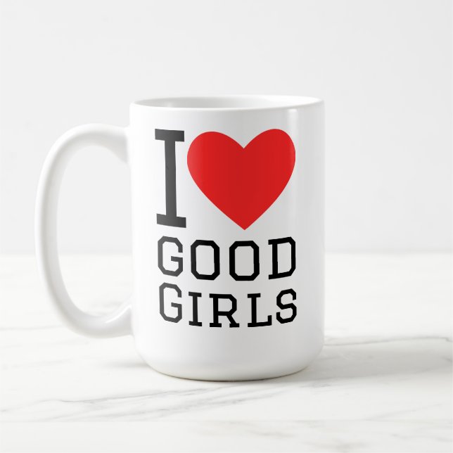 Taza De Café Amo a las chicas buenas (Izquierda)