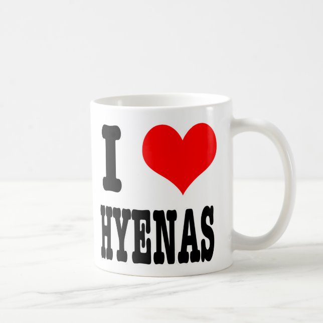 TAZA DE CAFÉ AMO A LAS HIENAS (Derecha)