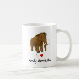 Taza De Café "Amo a las mamut lúgubres" Mamut lana