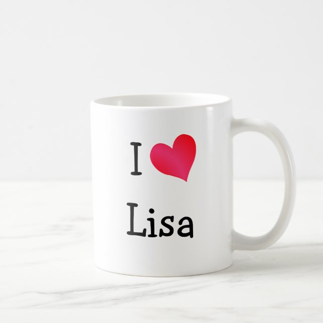 Taza De Café Amo a Lisa (Derecha)