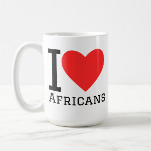 Taza De Café Amo a los africanos