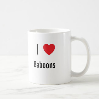 Taza De Café Amo a los babuinos