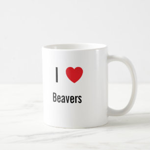 Taza De Café Amo a los Beavers