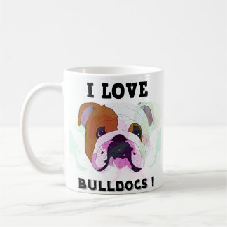 Taza De Café Amo a los Bulldogs