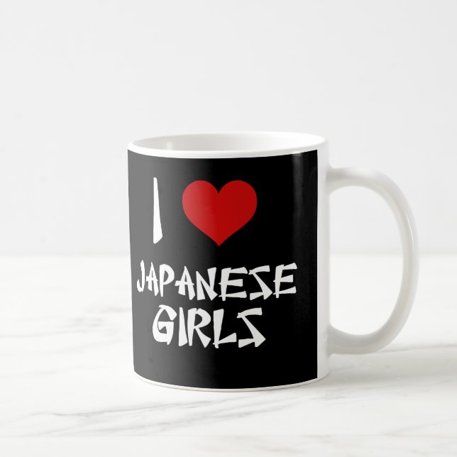 Taza De Café Amo a los Chicas japoneses (Derecha)