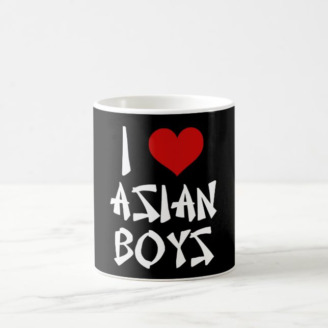 Taza De Café Amo a los chicos asiáticos (Centro)