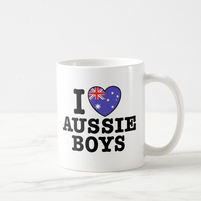 Taza De Café Amo a los chicos australianos (Derecha)