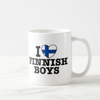 Taza De Café Amo a los chicos finlandeses