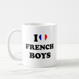 Taza De Café Amo a los chicos franceses