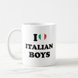 Taza De Café Amo a los chicos italianos