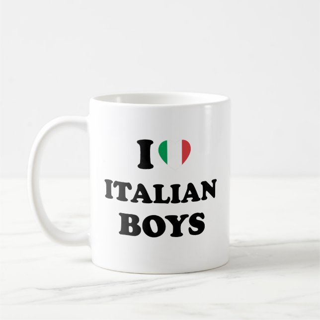 Taza De Café Amo a los chicos italianos (Izquierda)
