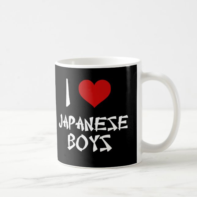 Taza De Café Amo a los chicos japoneses (Derecha)