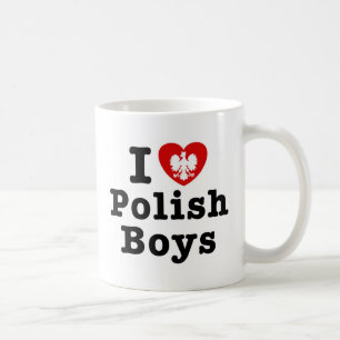 Taza De Café Amo a los chicos polacos