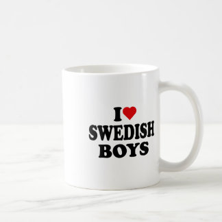 Taza De Café Amo a los chicos suecos Me encantan los chicos sue