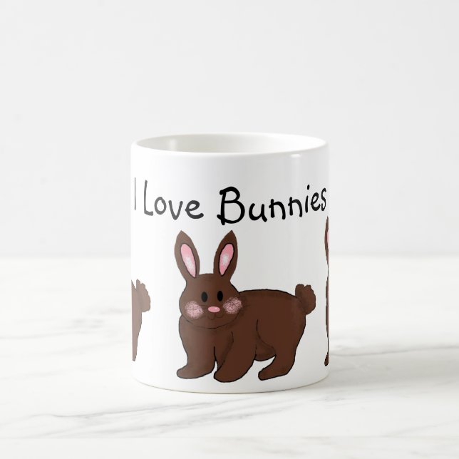 Taza De Café Amo a los conejos (Centro)