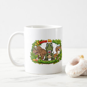 Taza De Café Amo a los Dinosaurios – Chocolate Caliente  