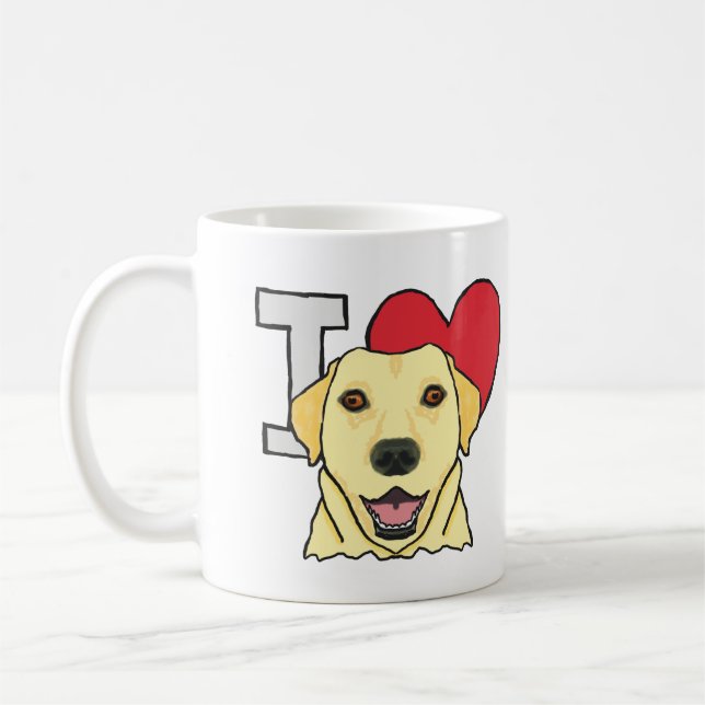 Taza De Café Amo a los labradores (Izquierda)