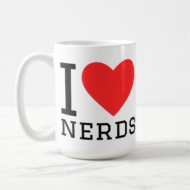 Taza De Café Amo a los nerds (Izquierda)