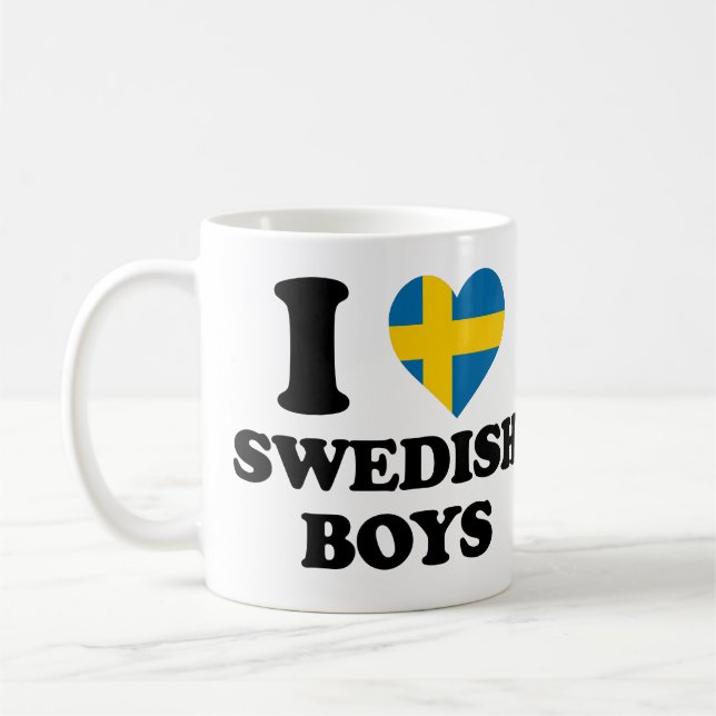 Taza De Café Amo a los niños suecos (Izquierda)