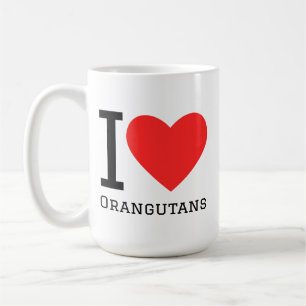 Taza De Café Amo a los orangutanes