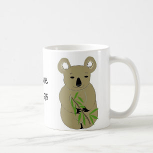 Taza De Café Amo a los osos koalas