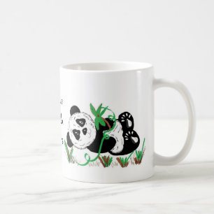 Taza De Café Amo a los osos panda