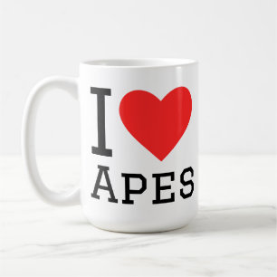 Taza De Café Amo a los simios