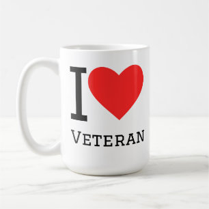 Taza De Café Amo a los veteranos